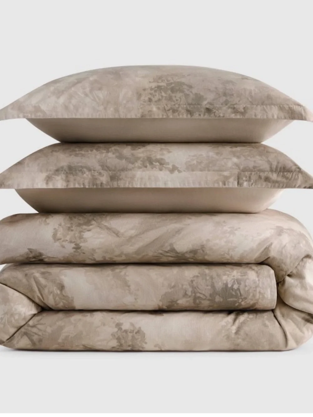 JEREMIAH BRENT NWT 3pc King 'Walk in the Woods' Cotton Duvet Set Brown -king
